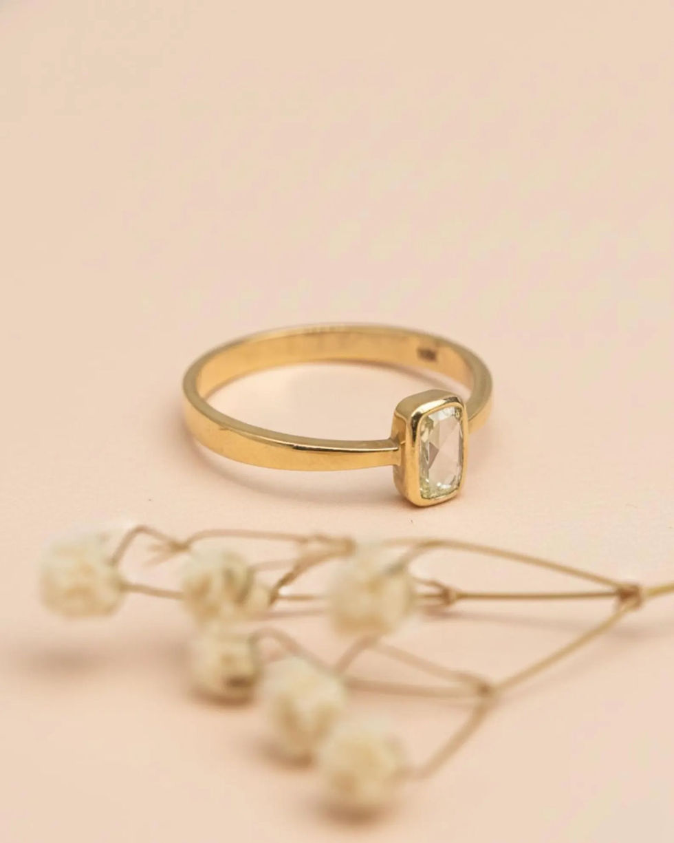 minimal diamond stackable ring