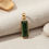 Thumbnail: Minimal green gemstone necklace for women