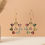 Thumbnail: Colorful gemstone dangler earrings October birthstone jewelry