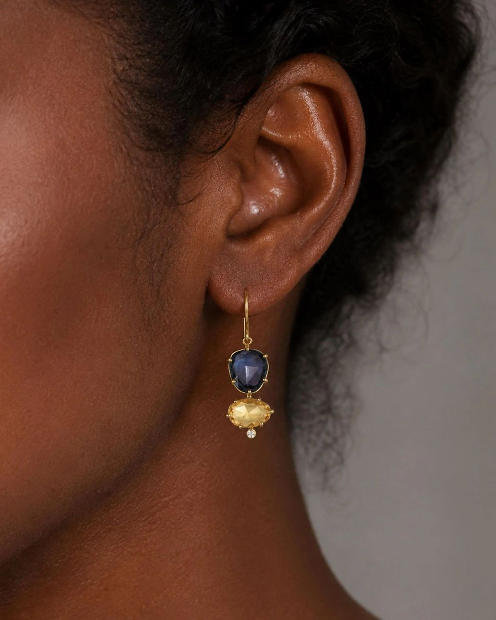 Thumbnail: sapphire diamond 18k gold jewelry