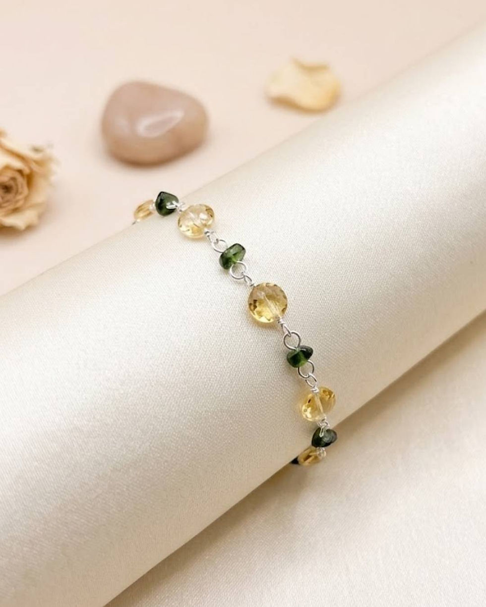 Thumbnail: everyday 925 sterling silver gemstone bracelet