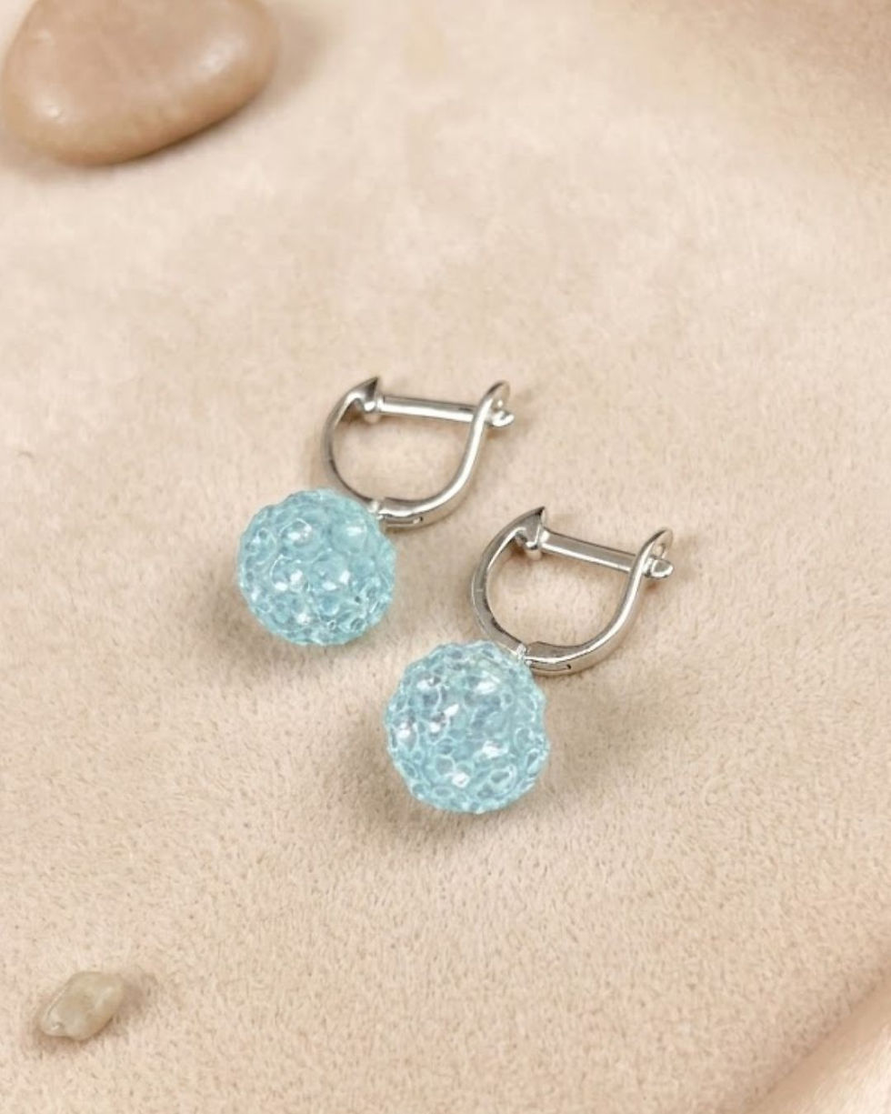 Thumbnail: day out sky blue gemstone earrings