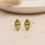 Thumbnail: Minimalist peridot stud earrings August birthstone jewelry