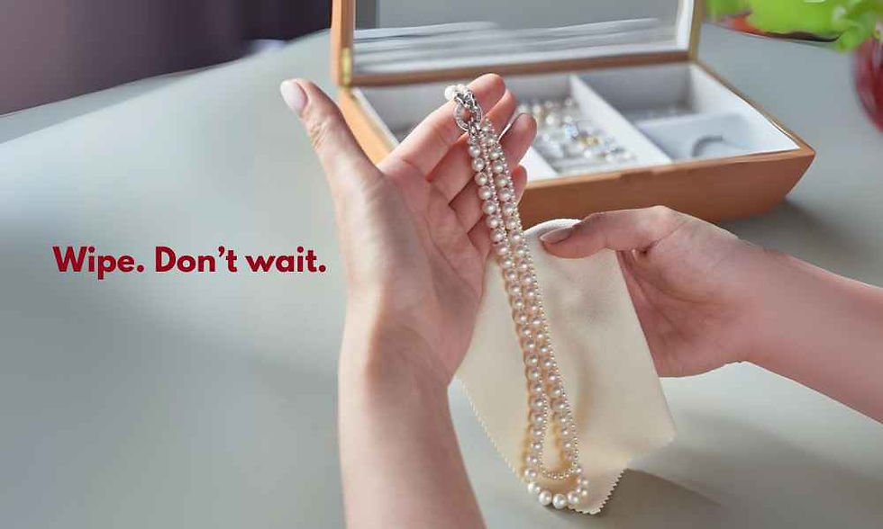 how to clean pearl jewelry after wearing