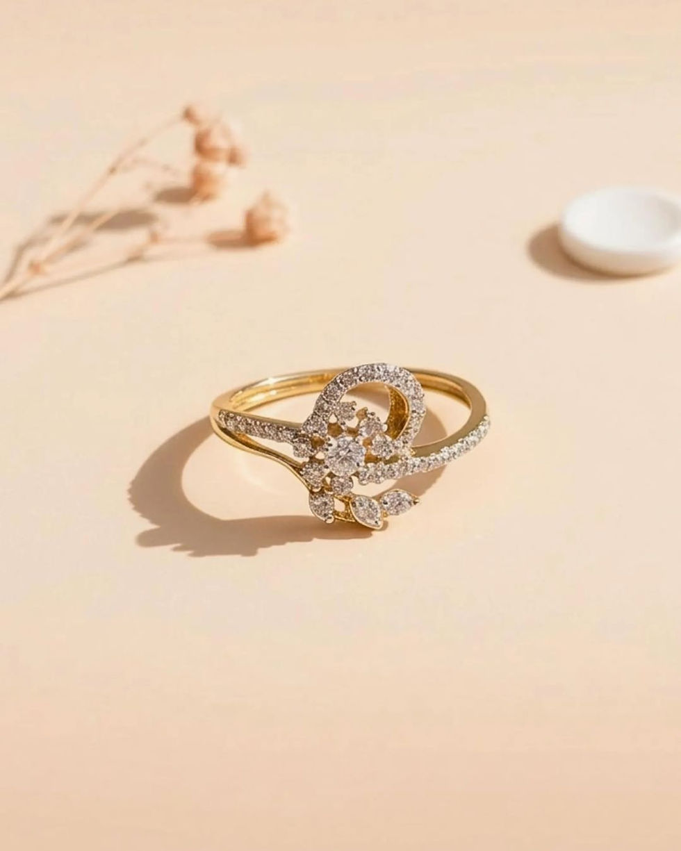 Thumbnail: handmade floral gold jewelry for women