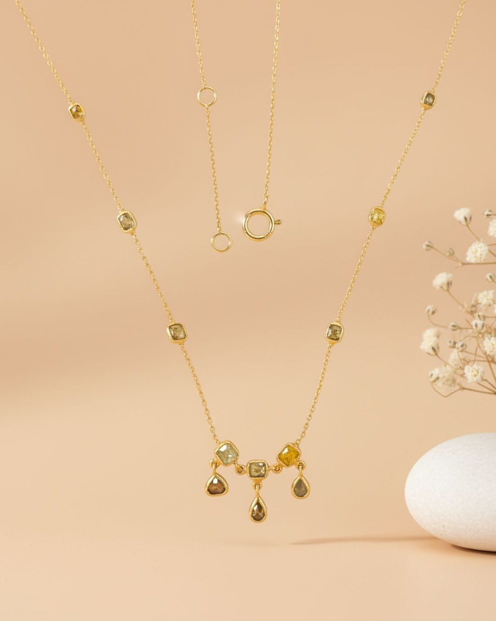 Thumbnail: simple diamond pendant for women