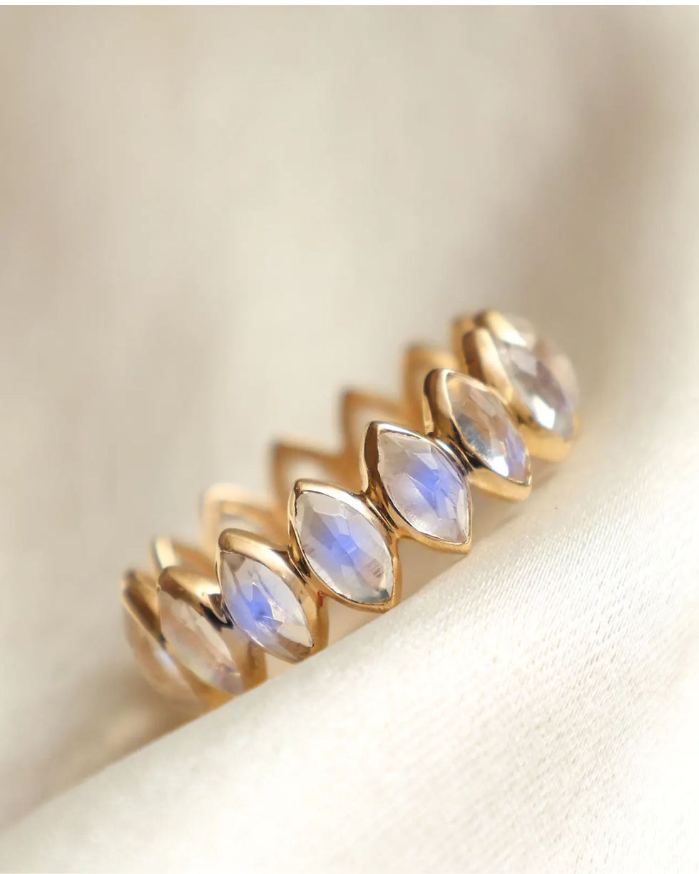 Thumbnail: marquise gemstone eternity band