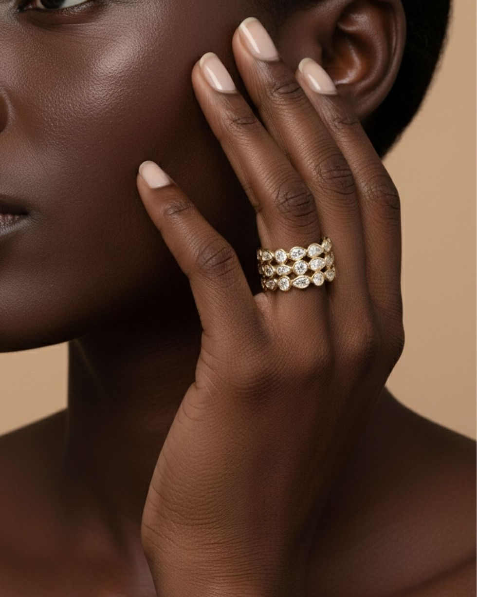 Thumbnail: april birthstone diamond ring