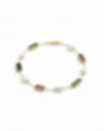 adjustable pearl tourmaline bracelet