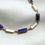 Thumbnail: Lapis lazuli and pearl necklace in 14K gold, adjustable chain
