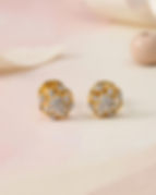 fine diamond stud earrings gold