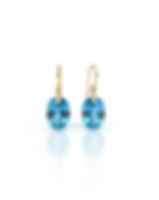 fine gold blue gemstone earrings
