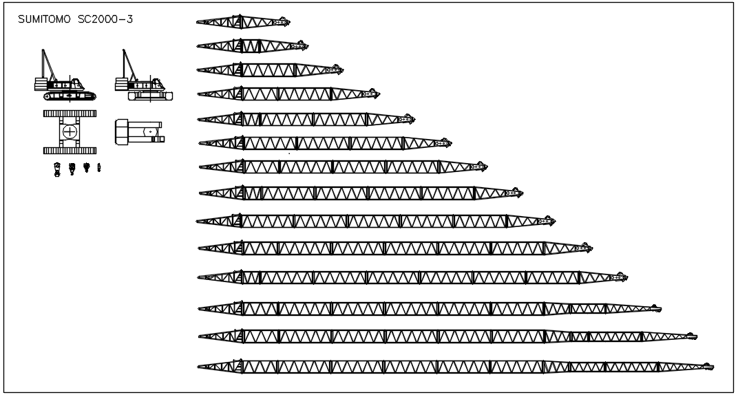 Sumitomo SC2000-3 200t crawler crane