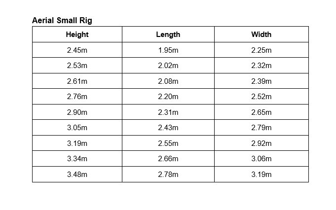 Thumbnail: Aerial 'Small Rigs' - Hire & Purchase