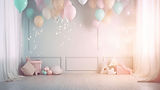 Fantasy Girls Room Balloons - large-children-s-room-design-illustration-ai-generative.jpg