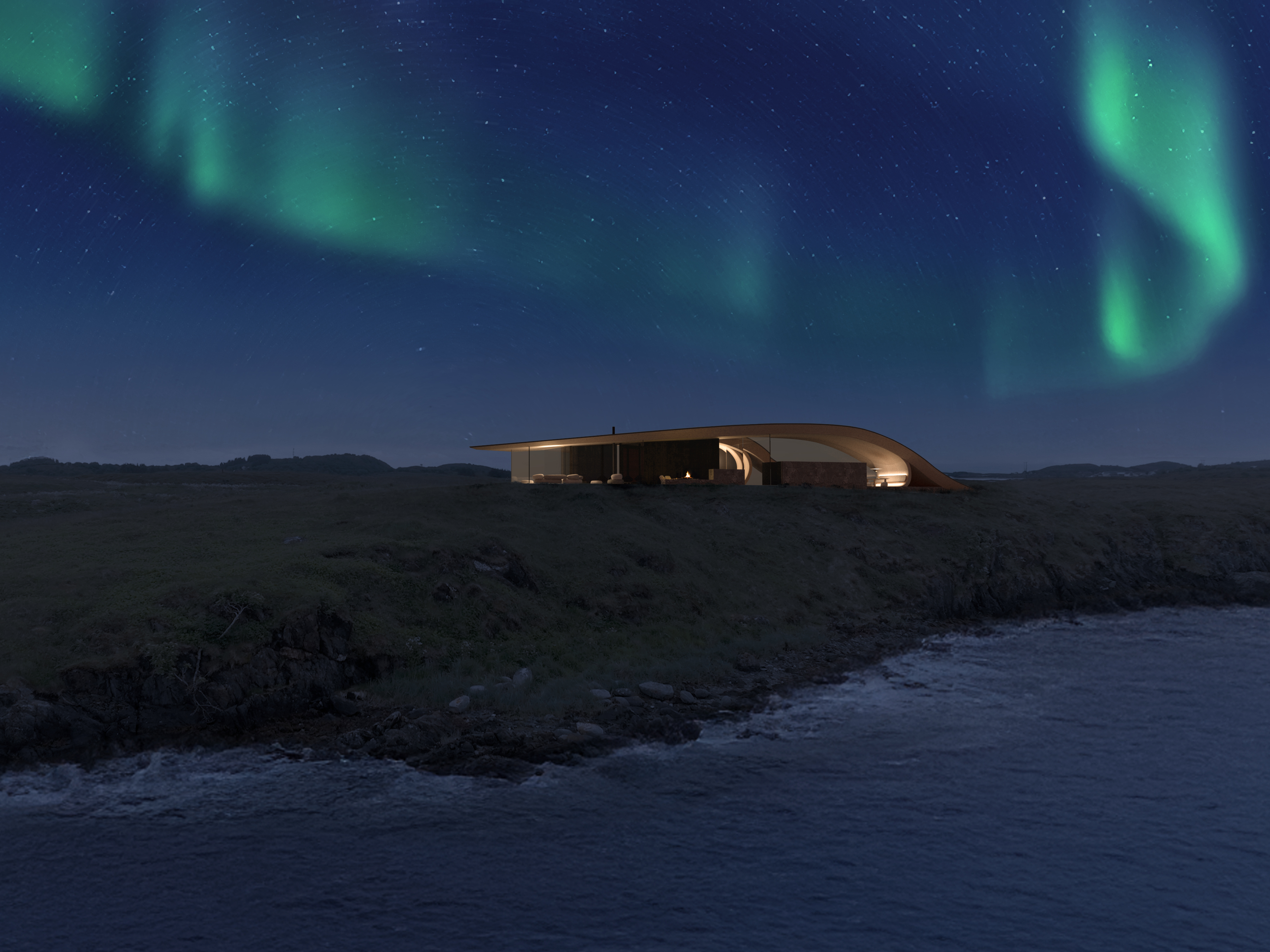 Arkitekturillustrasjon av Skjåholmen