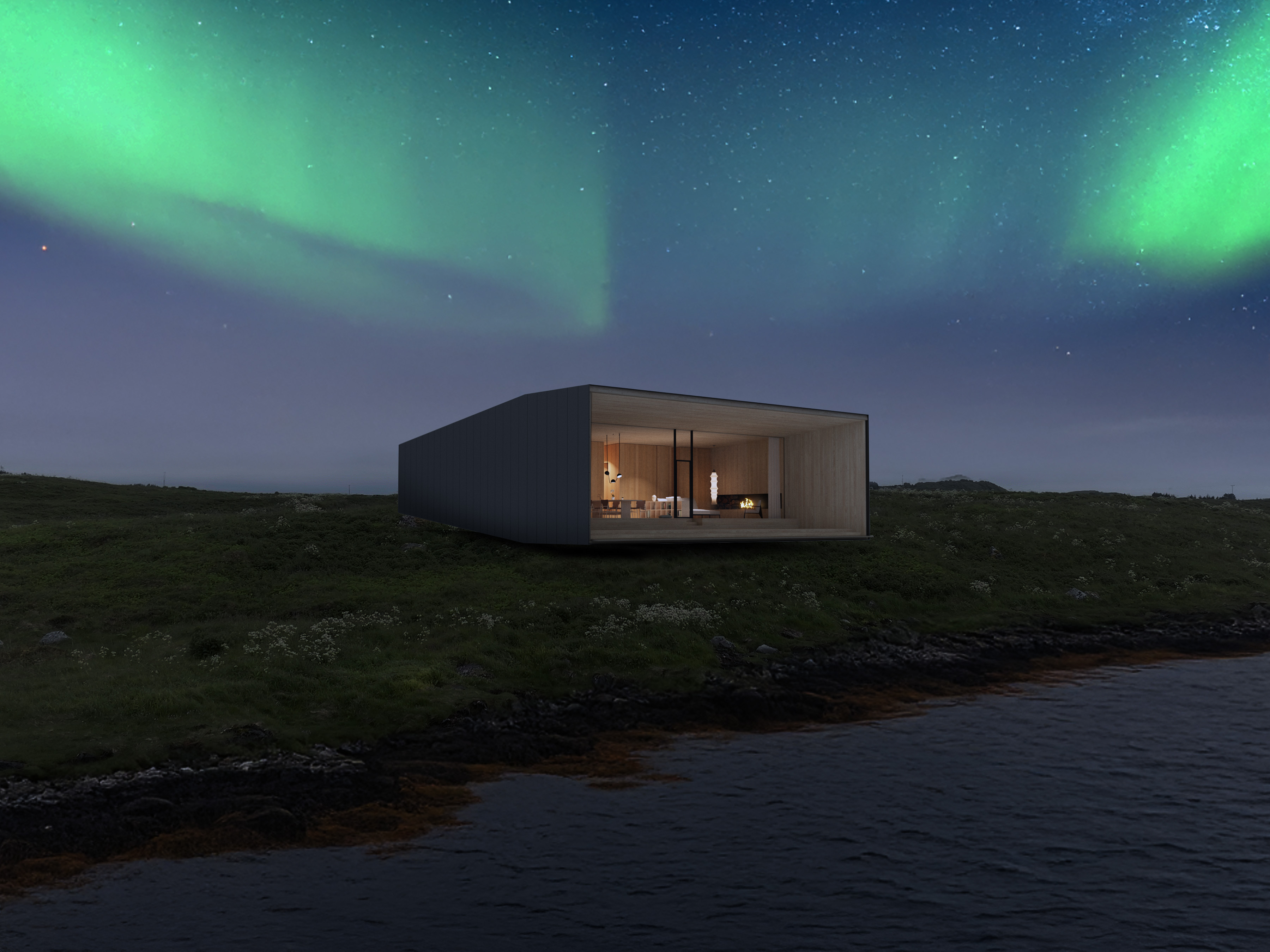 Arkitekturillustrasjon av Nordbu