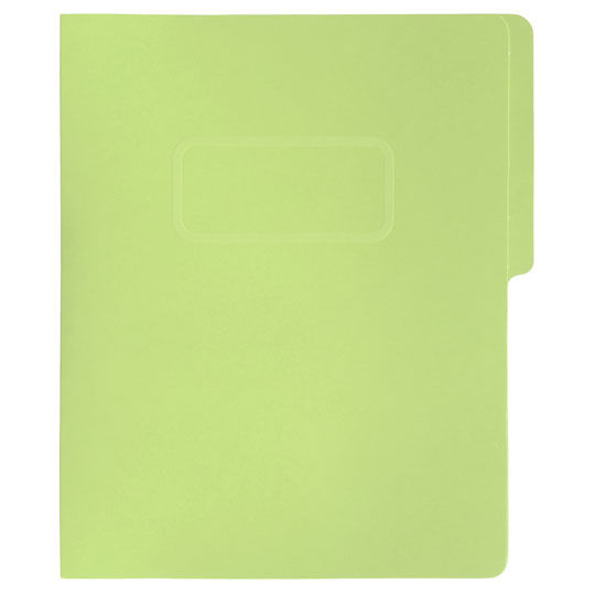 FOLDER DE PAPEL CON BROCHE CARTA FORTEC F-FB-3022 VERDE CLARO 10P
