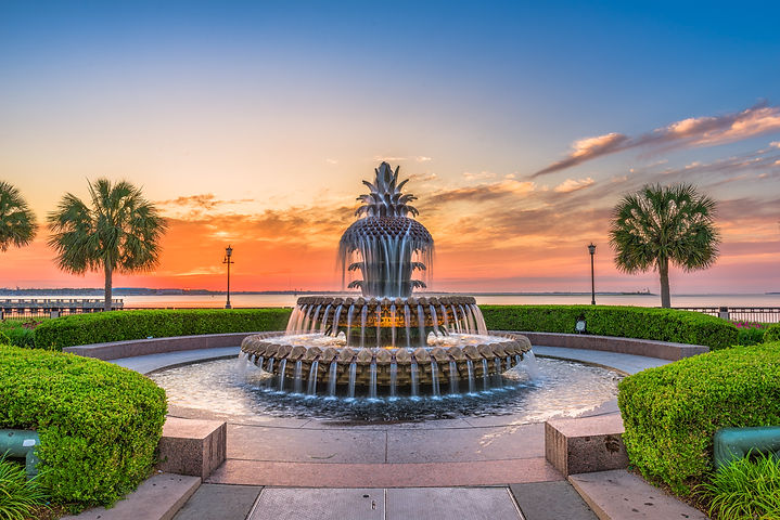 Charleston, South Carolina, USA at the Waterfront Park Pineapple Fountain..jpg