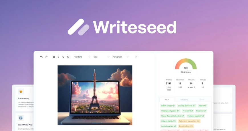 writeseed AI content writing tool for seo rich content