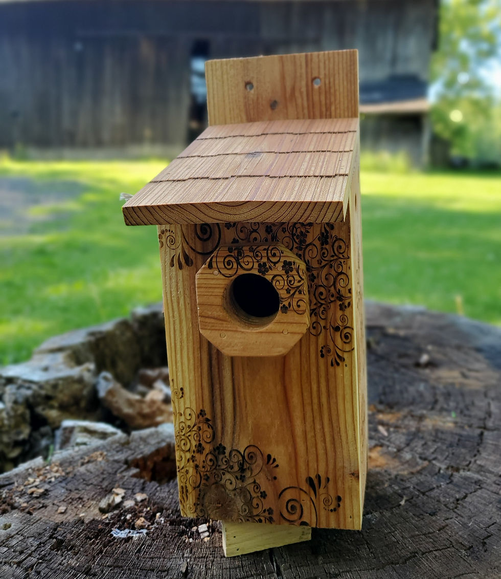 Decorative Vines Wraparound Birdhouse