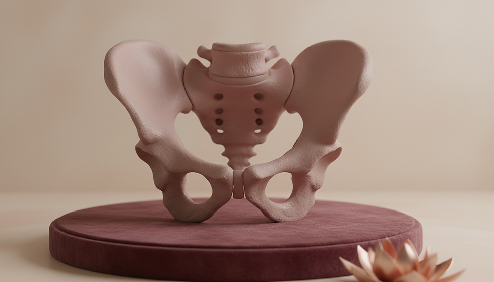 pelvic model used for patient education