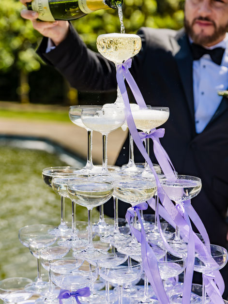 champagne tower ideas