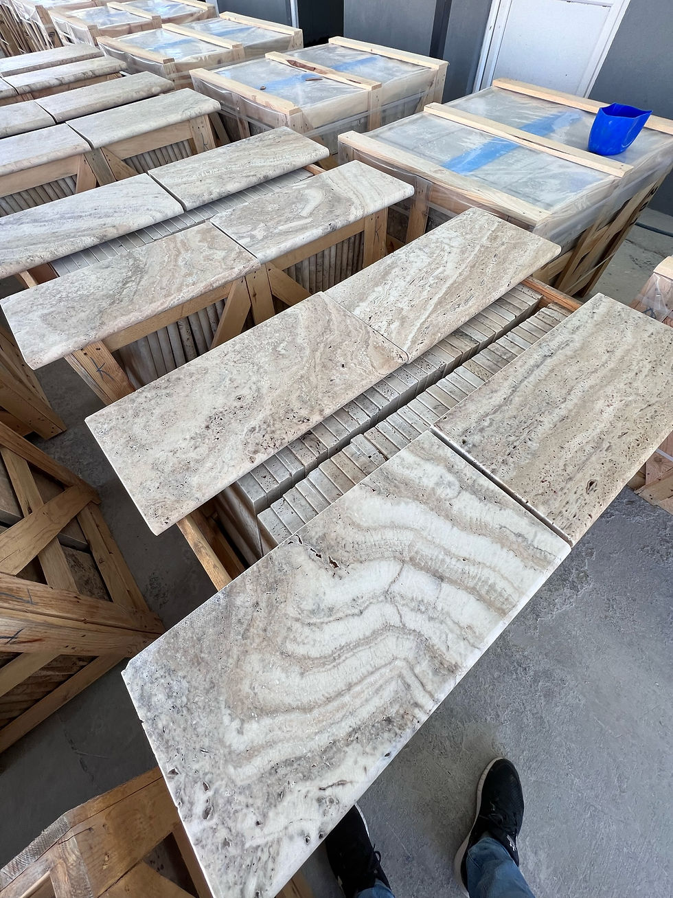 Thumbnail: SILVER RIVER TRAVERTINE TUMBLED