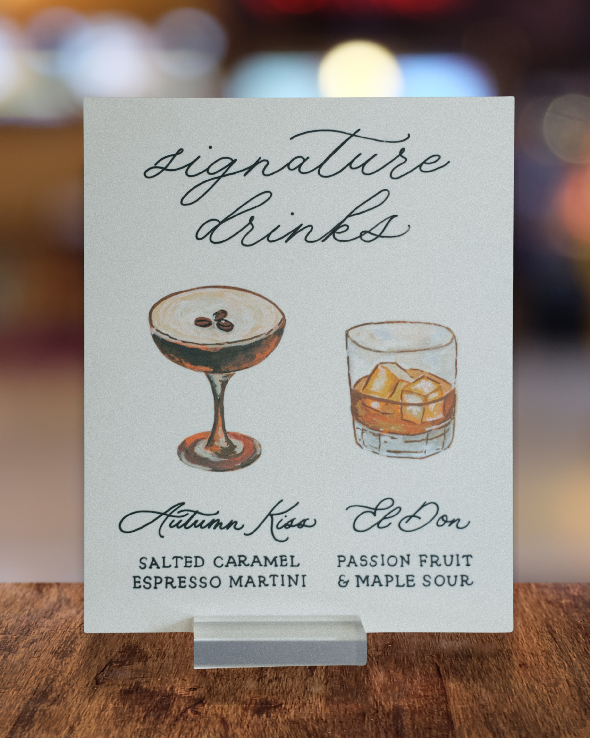 Signature Drink Sign