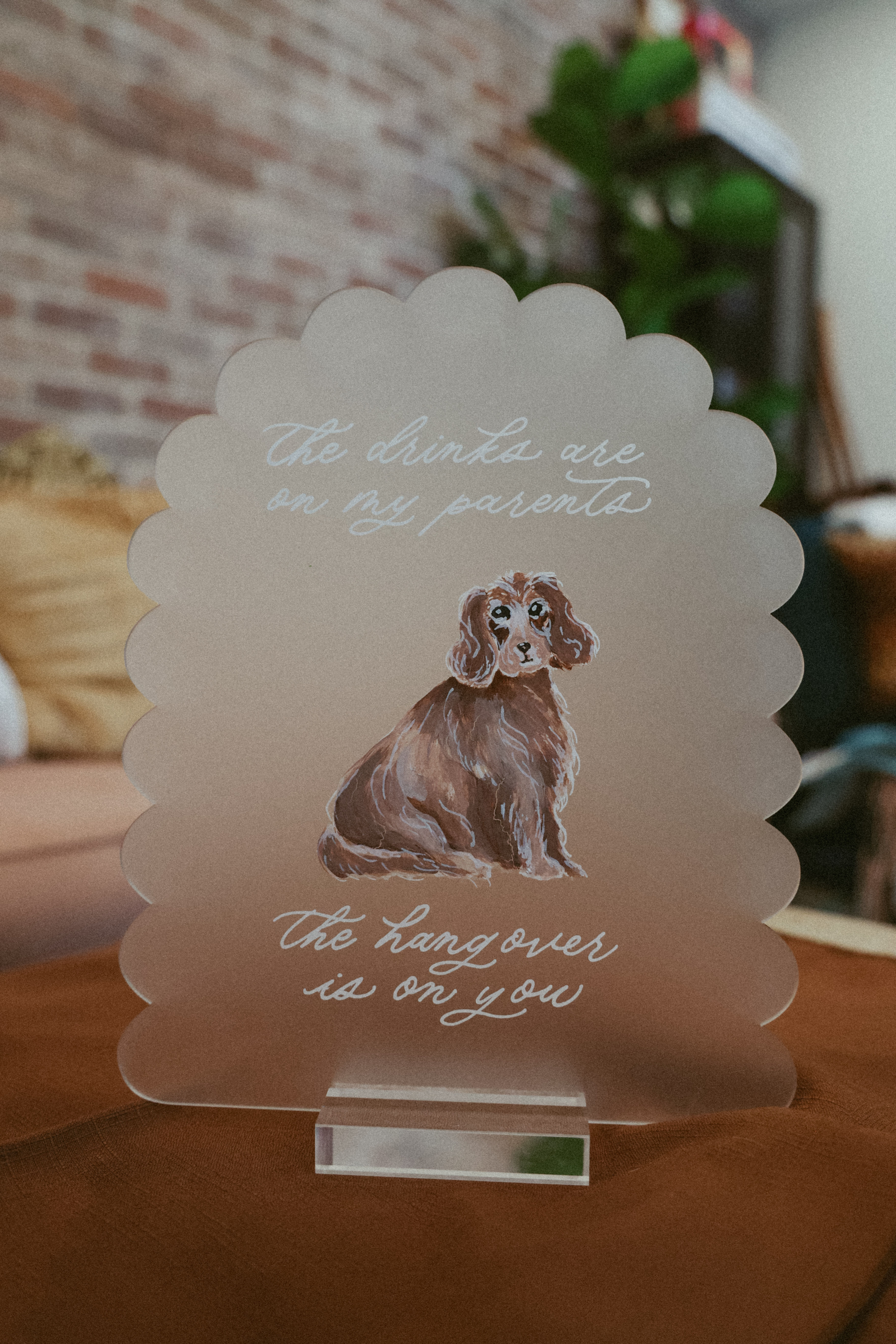 "Hangover" Pet Sign