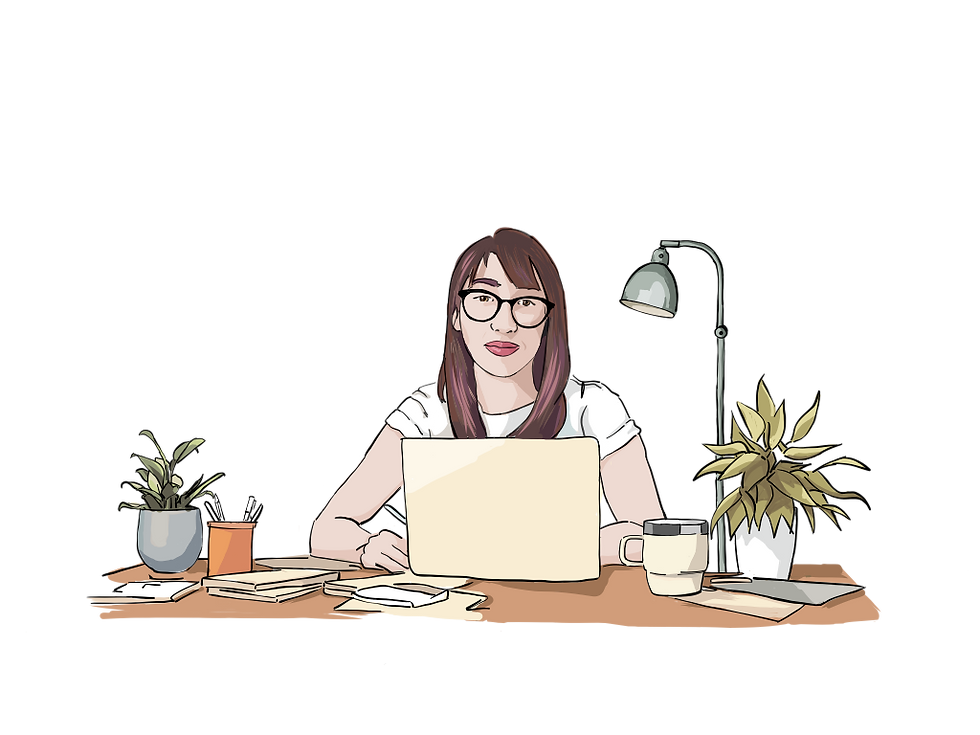 girl-sitting-at-the-desk-desining