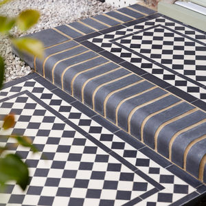 Checkerboard Victorian Front Garden