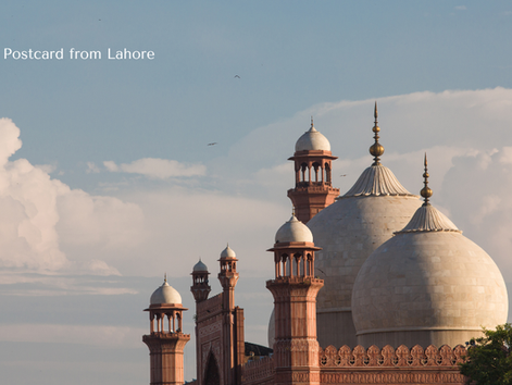 A postcard from Lahore