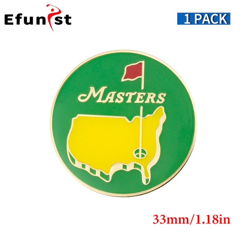 Thumbnail: Golf Ball Marker Alloy Mix Various Styles Men Women Golf Hat Clip Golf Cap Clips
