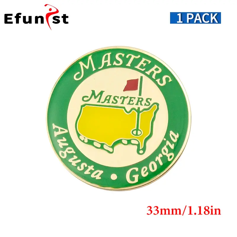 Thumbnail: Golf Ball Marker Alloy Mix Various Styles Men Women Golf Hat Clip Golf Cap Clips