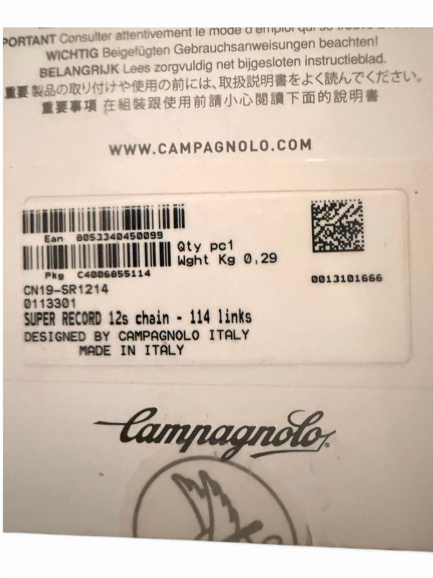 Thumbnail: Campagnolo Super Record 12 Speed - 114 Links