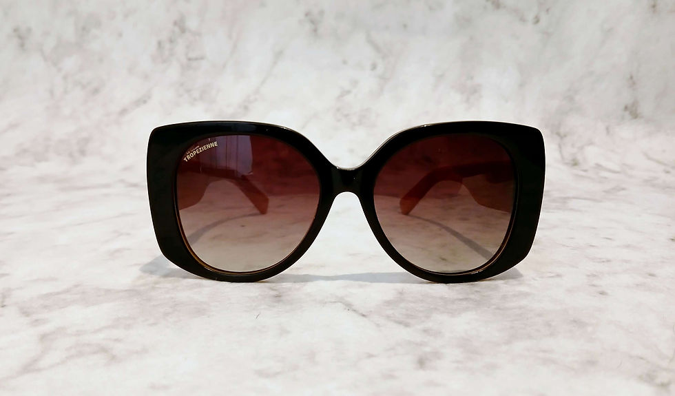 Thumbnail: Lunettes tropeziennes EQUINOX en cuir de vachette orange