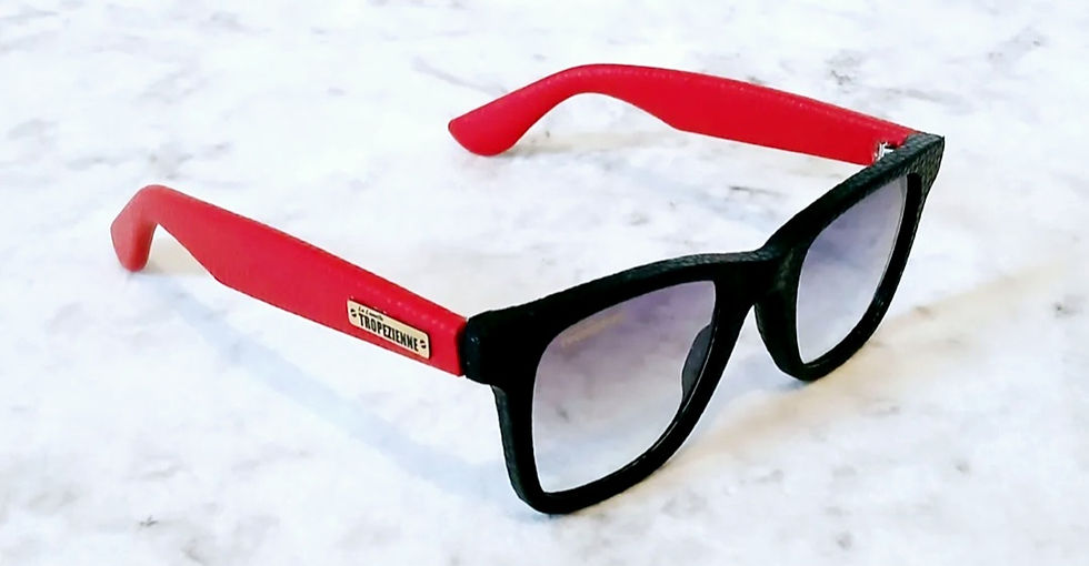 Thumbnail: Lunettes tropeziennes ALAIN  tout cuir