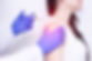 A doctor makes plasma-lifting injections to a patient who has pain and inflammation in the