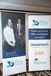 Hope foundation corporate event signage