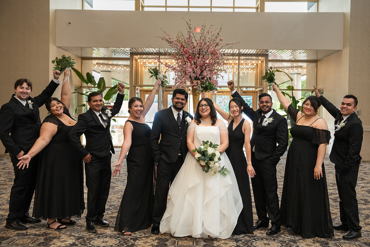 Meridian Banquet Rolling Meadows Wedding Photographer bridal party