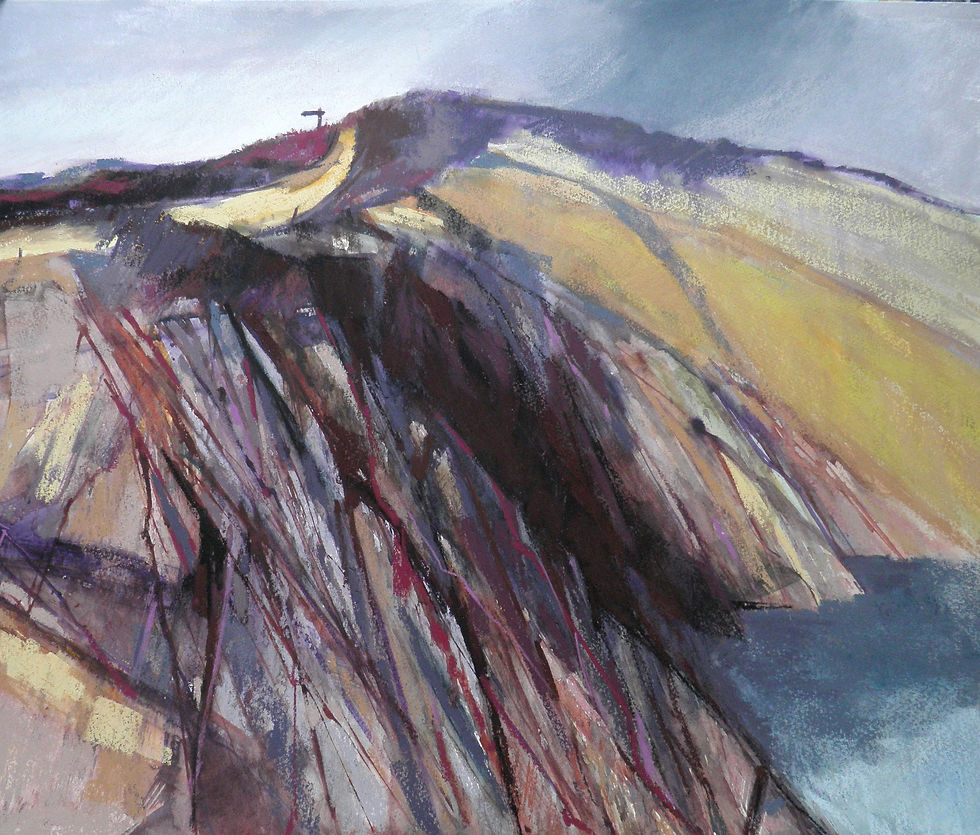 Path to St. Justinian, captures the rugged beauty and drama of the Pembrokeshire coastline, as seen from the coastal path