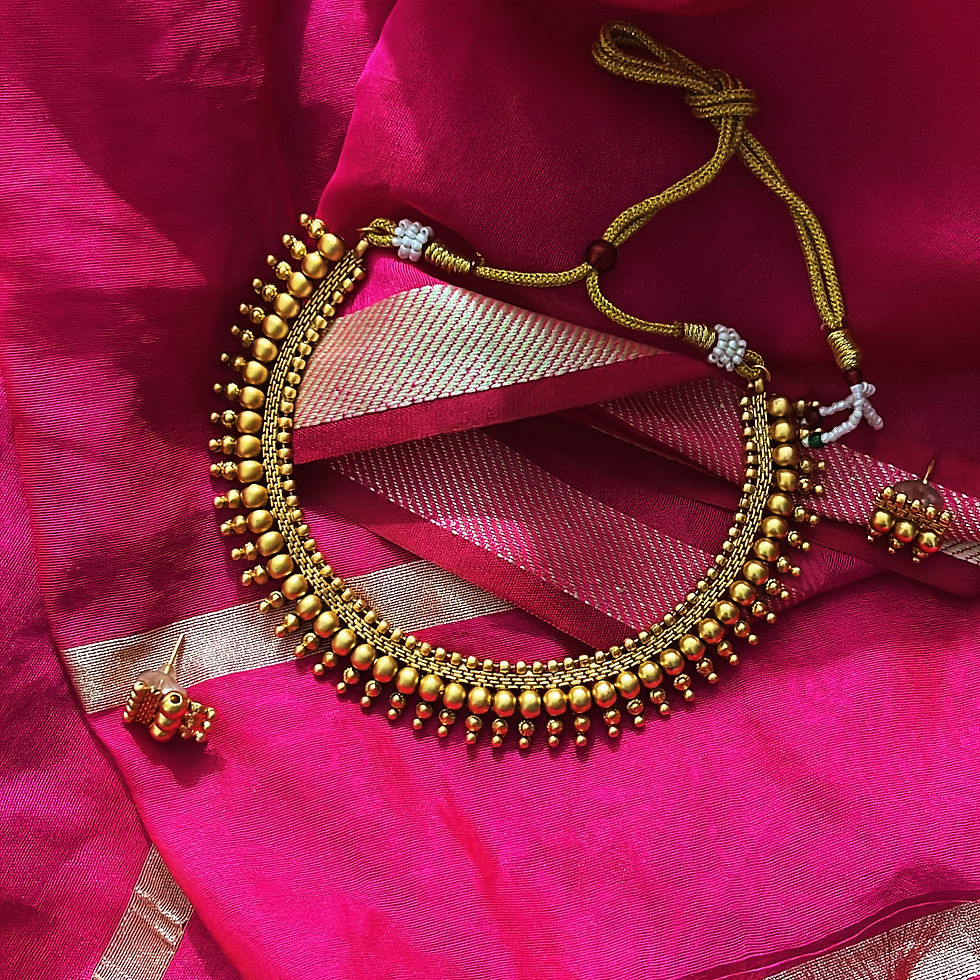 Roshni Temple Neck and Earrings