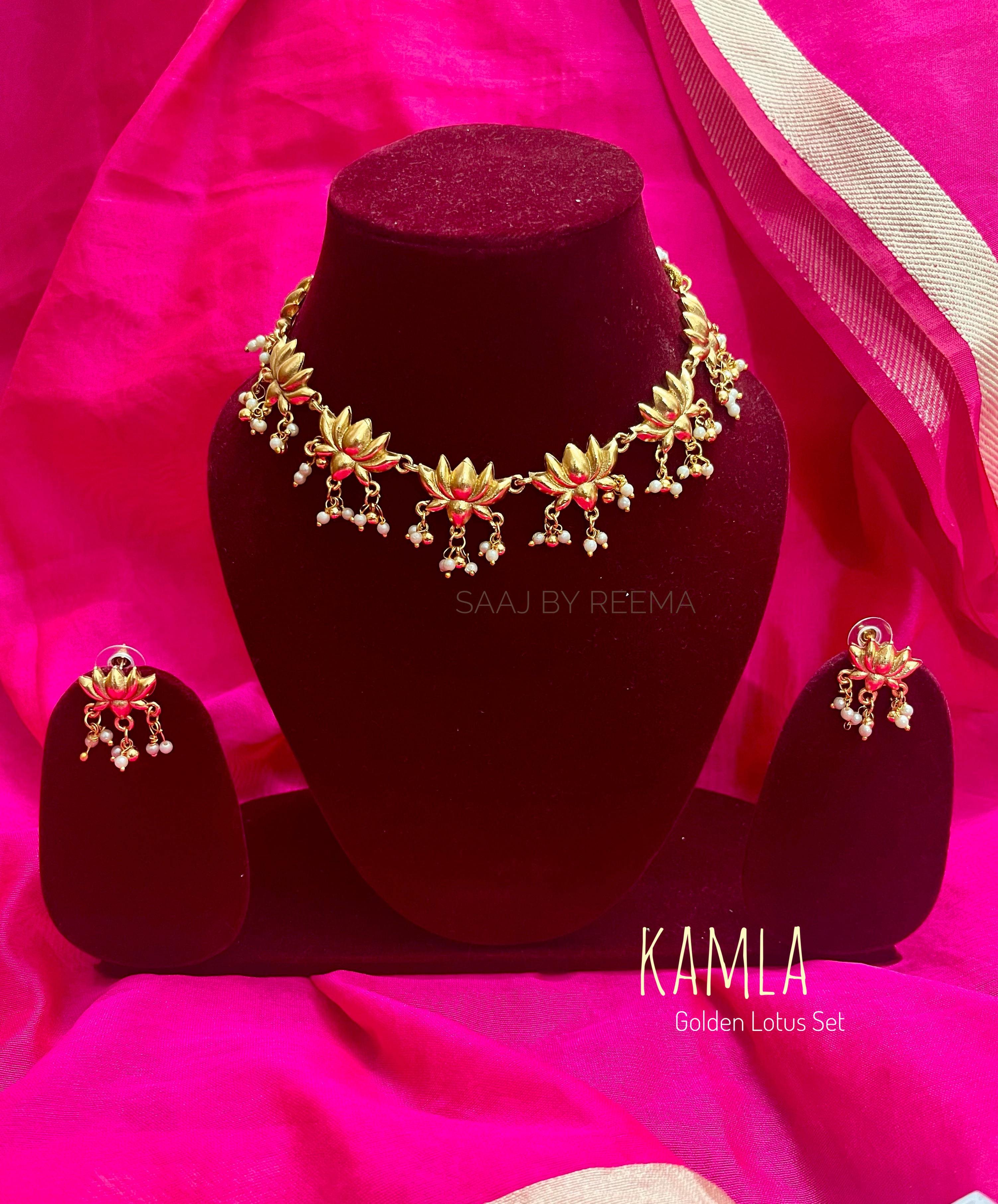 Kamla Golden Lotus Set