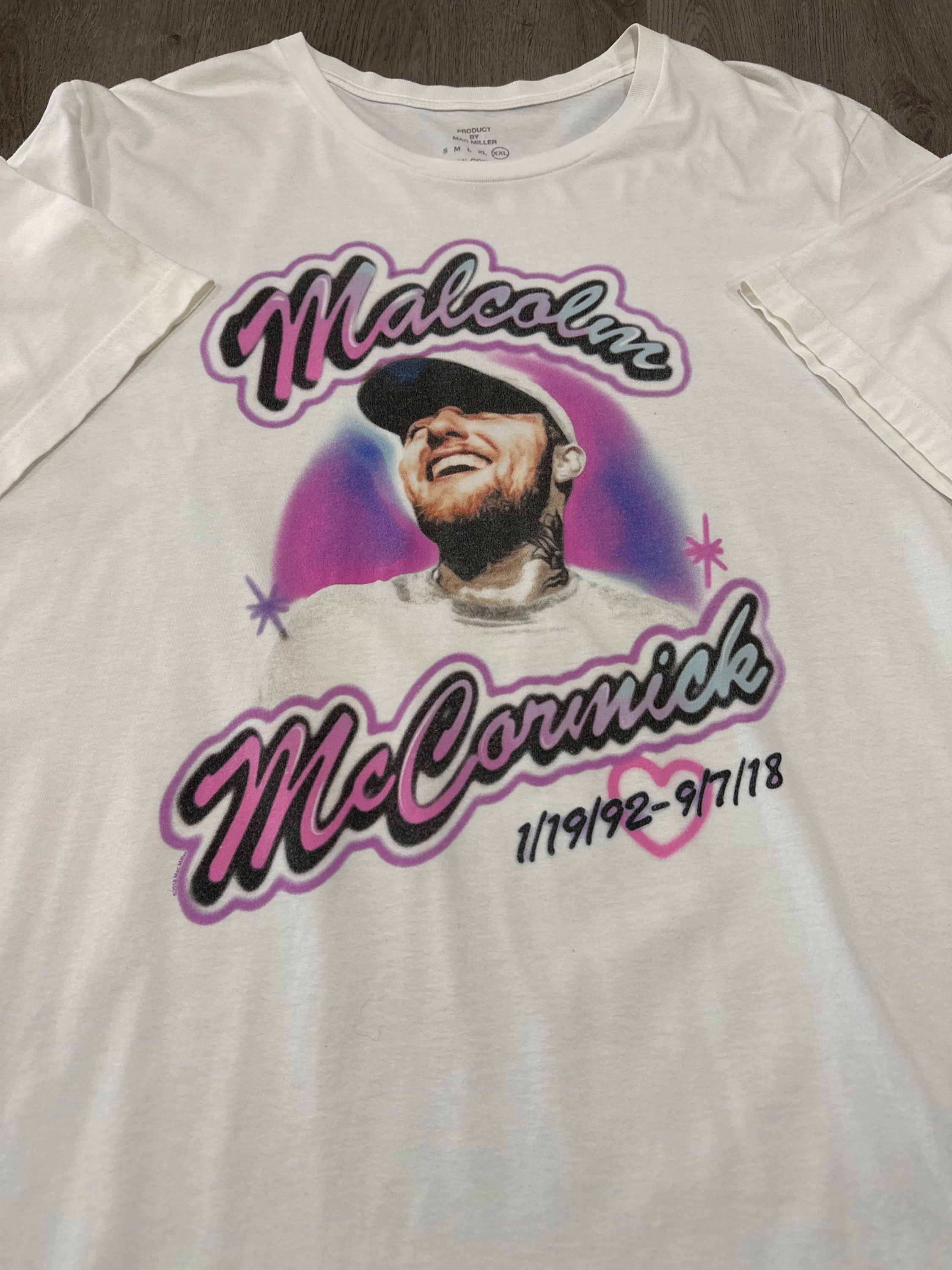mac miller tee size xxl