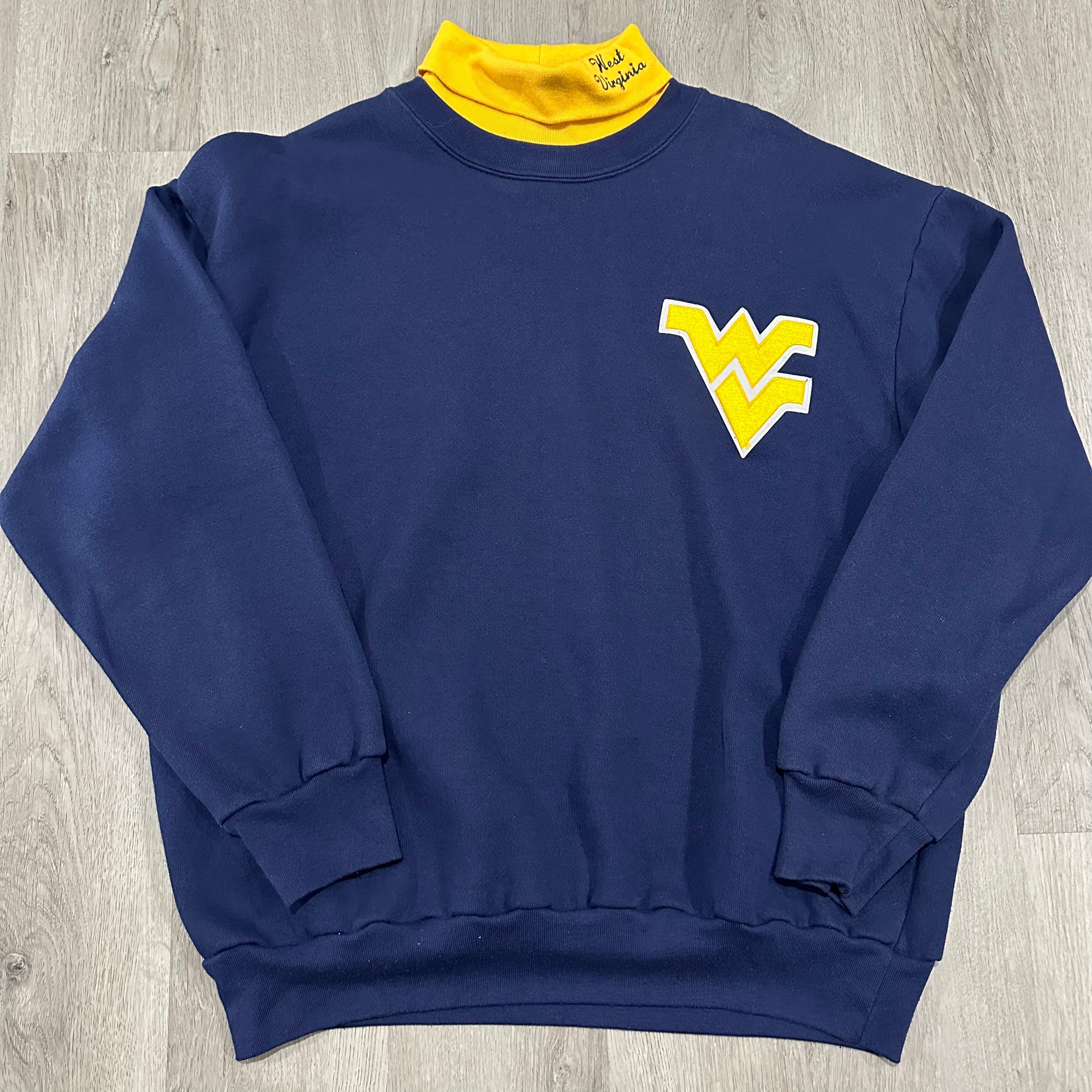 wvu west virginia mountaineers crewneck size xl