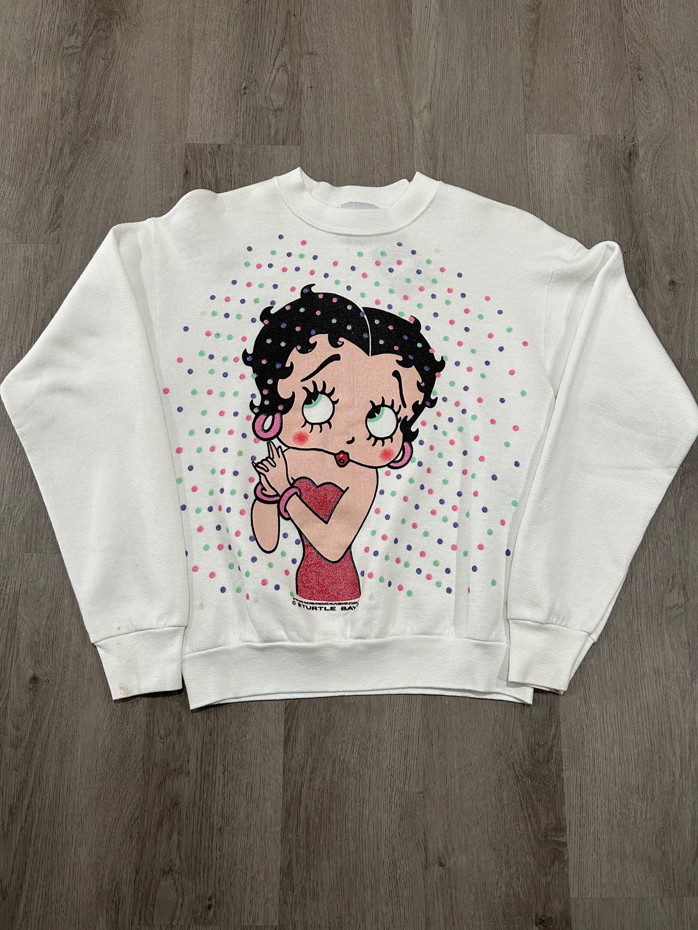 betty boop crewneck size medium