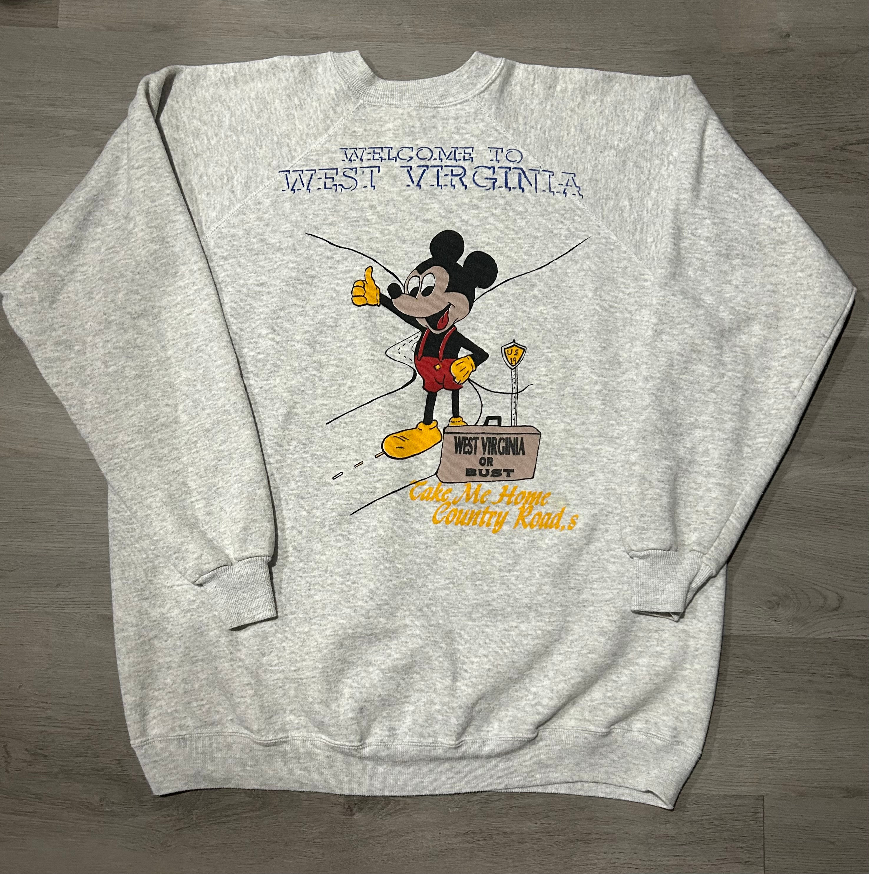 west virginia micky crewneck size xl