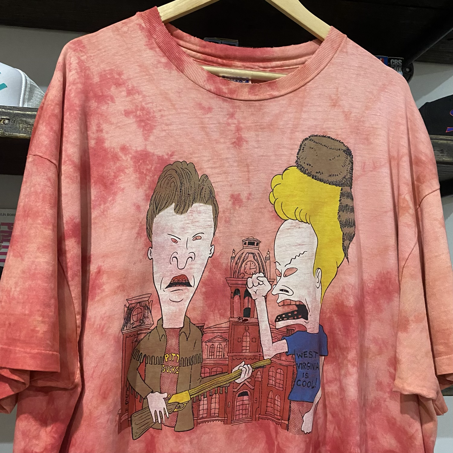 beavis and butthead wvu tee size xxl