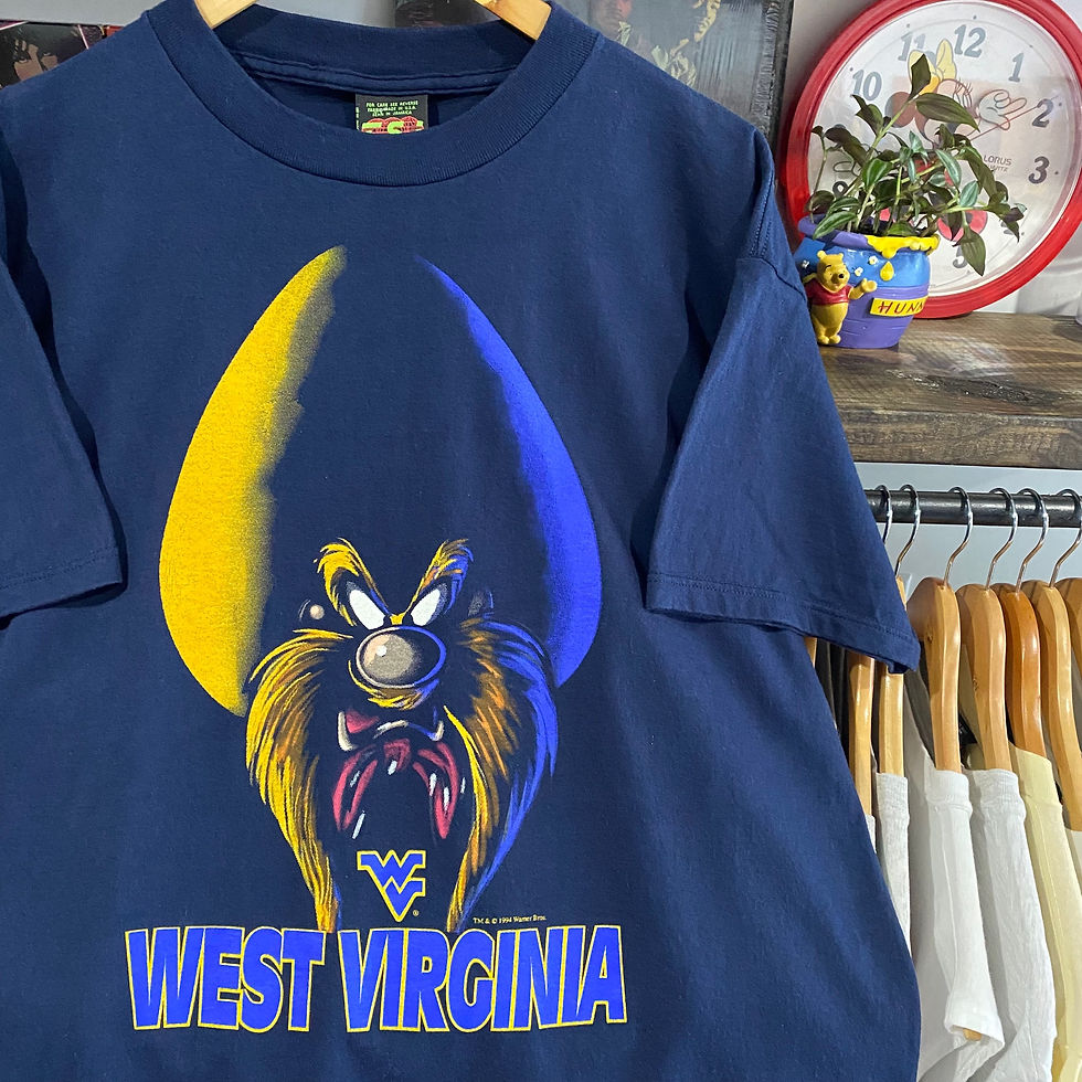 Thumbnail: 1994 wvu west virginia mountaineers yosemite sam looney tunes tee size xl